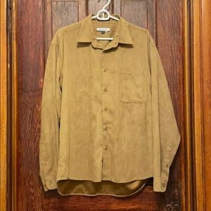 VINTAGE SUEDE BUTTON UP